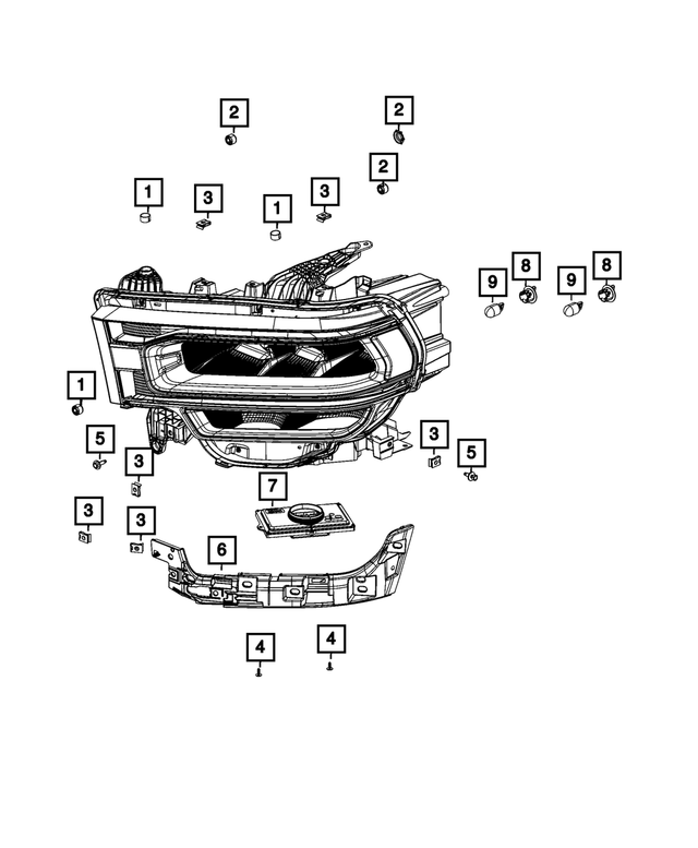 68448765AA - : Headlamp Leveling Module for Mopar Image
