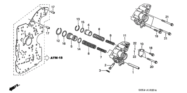 AT Accumulator Body (5AT) for 2004 Honda Odyssey #0