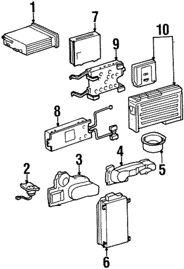 28208686 - Body: Radio for Mercedes-Benz Image