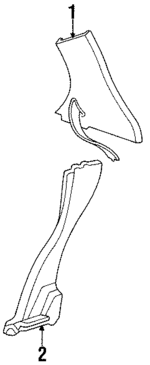 XF3Z5452018AAD - Body: Quarter Trim for Lincoln: Continental Image