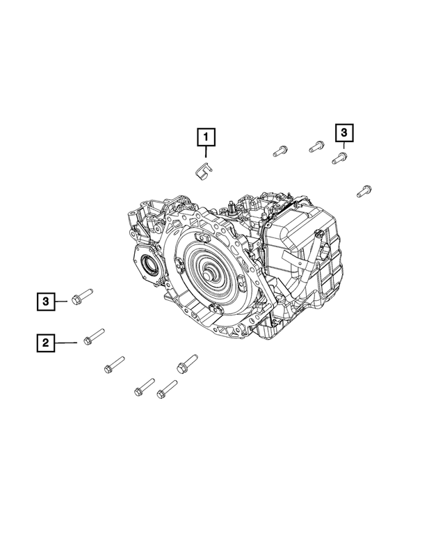 6501742 - 62TE; 6-Speed; Automatic Transaxle: Hex Head Bolt And Washer for Mopar Image
