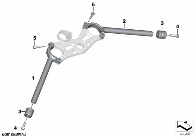 32718402057 - Steering: Left Handle-Bar -  for BMW-Motorrad Image image