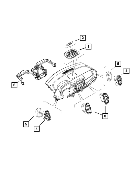 Instrument Panel for 2019 Fiat 500L #2