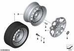 36116783330 - : Steel Rim Schwarz 369072 for BMW Image