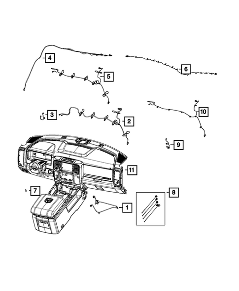 Wiring, Instrument Panel for 2021 Ram 1500 Classic #1