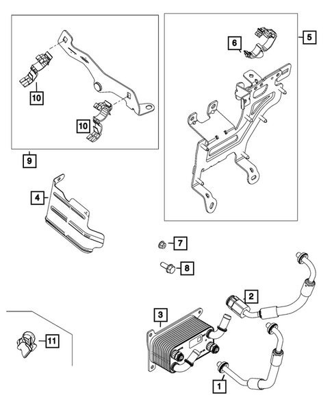 Transmission Oil Cooler and Lines for 2025 Alfa Romeo Tonale #0