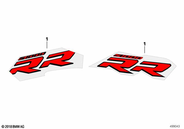 51149829498 - Body Equipment: Lettering for Trim of Right Side Section -  for BMW-Motorrad Image