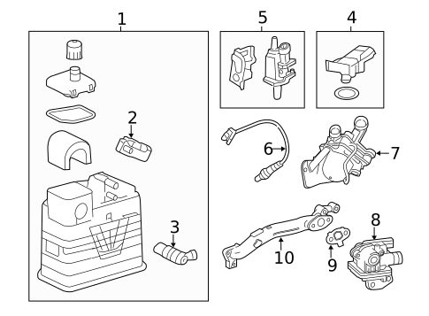 Emission Components for 2014 Buick LaCrosse #0
