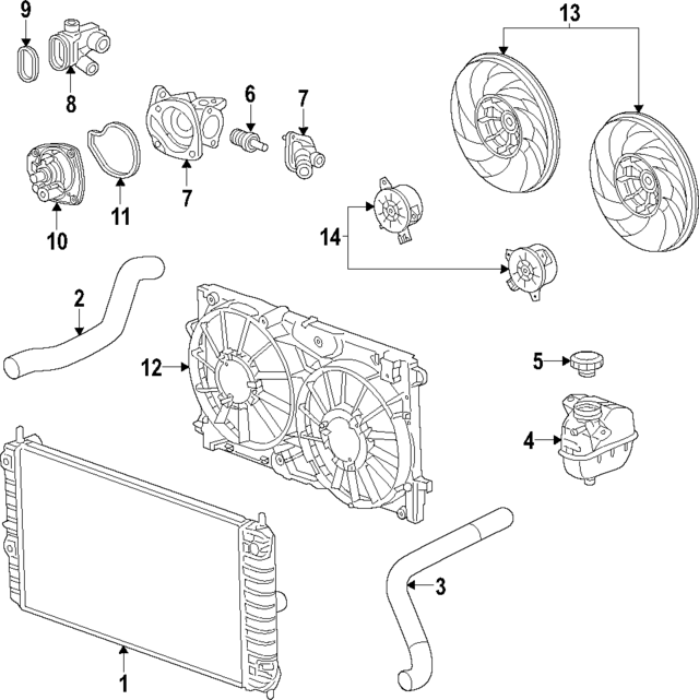 1581764 - Cooling System: ACDelcoâ„¢ Thermostat Housing for GM Image