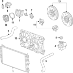 1581764 - Cooling System: ACDelcoâ„¢ Thermostat Housing for GM Image