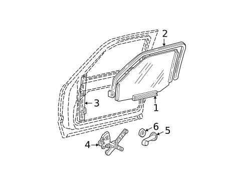 Front Door for 1995 Chevrolet K2500 Pickup #0