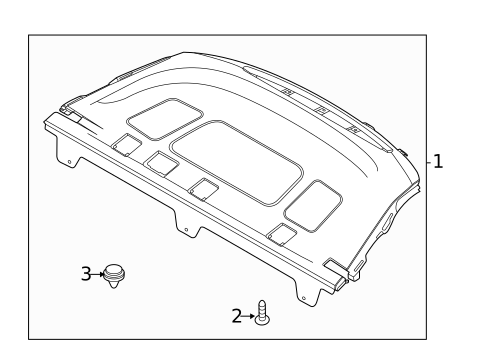 Package Shelf Trim for 2025 Hyundai Sonata #0