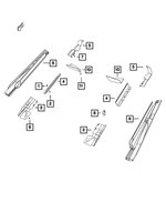 5029319AD - Exhaust: Heat Shield, Left for Mopar Image