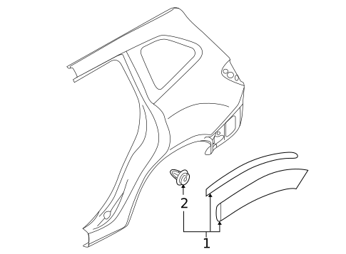 Exterior Trim - Quarter Panel for 2024 Subaru Forester #0