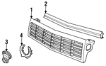 1635168 - Body: Grille for Cadillac: Allante Image image