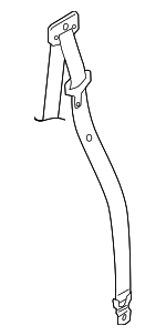 LR009282 - Body: 2007-2016 Land-Rover Belt &amp; Retractor for Land Rover: LR3, LR4, Range Rover Sport Image