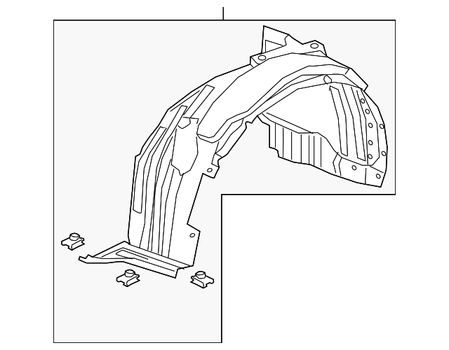 2023-2025 Acura RDX Fender Liner 74151-TJB-A20 | OEM Parts Online