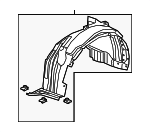 74101TJBA20 - Body: Fender Liner for Acura: RDX Image