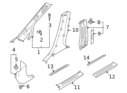 Interior Trim - Pillars for 2009 Mazda 6 #0