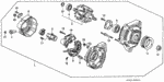 31105PR7A01 - Engine: HOLDER ASSY., BRUSH for Honda Image