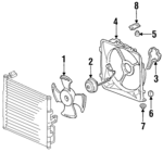 80161SR3000 - HVAC: Fan Shroud for Honda: Civic, Civic del Sol Image