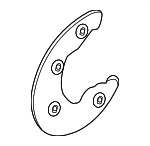 4H0615312D - Brakes: Brake Dust Shield for Audi Image