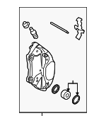8R0615107H - Brakes: Caliper for Audi: A7 Quattro, Q5, RS7, S7, SQ5 Image