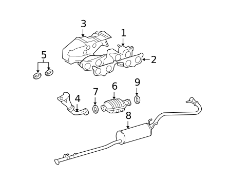 Exhaust Manifold for 2000 Toyota Tacoma #0