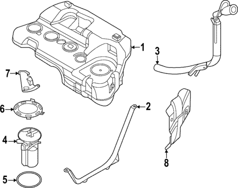 Fuel System Components for 2025 Ford Maverick #0