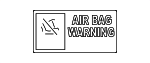 9454101 - Body: Air Bag Label for Volvo: C70, S60, S70, S80, V70, XC70, XC90 Image