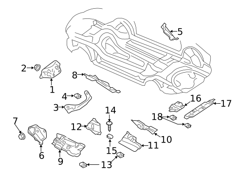 Heat Shields for 2017 Audi Q7 #0