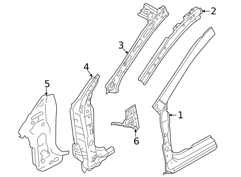 Hinge Pillar for 2025 Subaru Impreza #0
