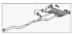 19420243 - : Part# 19420243 Exhaust Muffler for Chevrolet: Camaro Image