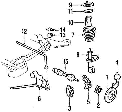 Front Brakes for 1987 Cadillac Allante #0