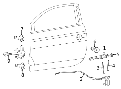 Lock & Hardware for 2019 Fiat 500 #0