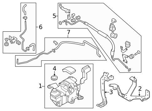 Pump & Hoses for 2013 Nissan Quest #0