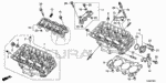 12100R70305 - Engine: CYLINDER HEAD ASSY., FR. for Acura Image