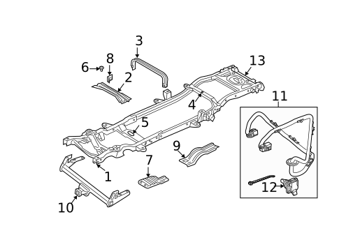 Frame & Components for 2003 Dodge Dakota #0
