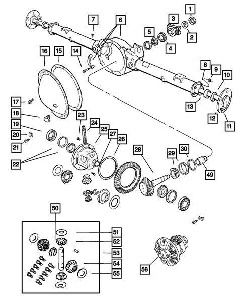 Differential and Housing for 2005 Dodge Ram 1500 #0