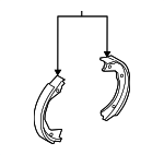 583053TA50 - Brakes: Park Brake Shoes for Kia Image