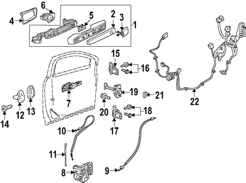 Rear Door for 2024 Chevrolet Traverse #1