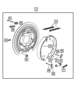 5114192AA - Brakes: Brake Shoe Hold Down Clip for Mopar Image
