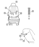 5000029AA - Interior Trim: Heater Pad, Cushion for Chrysler: Town &amp; Country | Dodge: Caravan, Grand Caravan Image