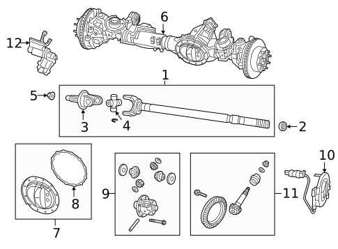 Front Axle & Carrier for 2025 Ram 2500 #0