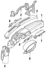 FO2Z6104326C - Body: Column Cover for Ford Image