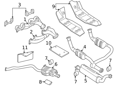 Catalytic Converter for 1996 Land Rover Range Rover #0
