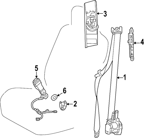 Front Seat Belts for 2025 Toyota Corolla Cross #0