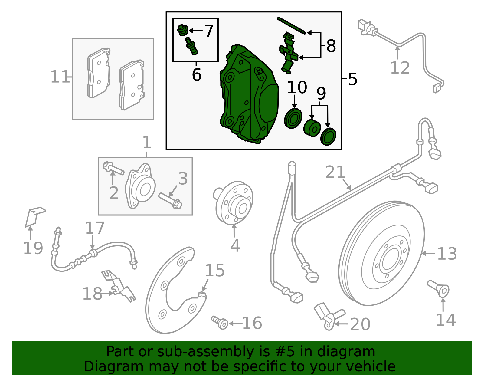 8R0-615-108-F - Audi Caliper Retail Performance Auto Parts