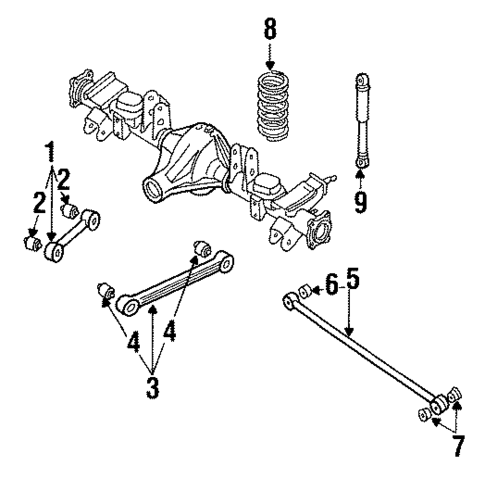 Rear Suspension for 1995 Nissan Pathfinder #1