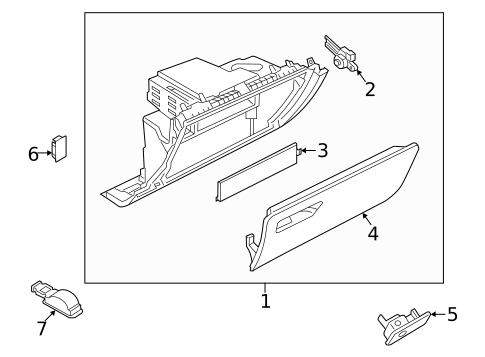 Glove Box for 2024 Audi A3 Quattro #0